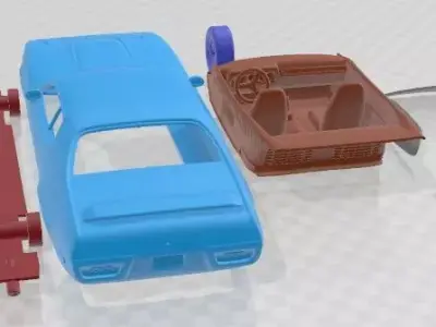 Plymout Road Runner GTX 1971 Printable Car  3D print model