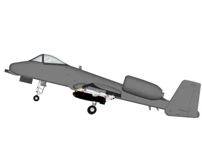 Fairchild Republic A-10 3D model get