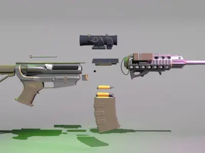 Advance Rifle Patrol 3D model
