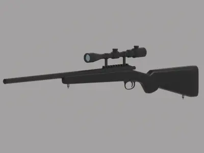Sniper Rifle 3D model 17