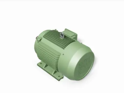 200L B3 Left IEC electric motor - 3D CAD model 3D model