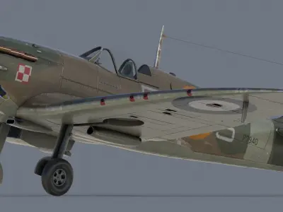 Supermarine Spitfire 3D model shop