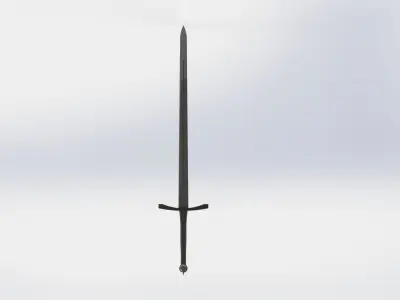 WG 7002 - Two-handed sword Low-poly 3D model