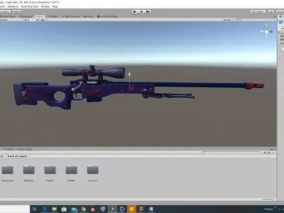 Pack Of 26 low poly PBR realistic Sniper Rifle weapons Low-poly 3D model