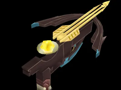 crossbow lowpoly Low-poly 3D model