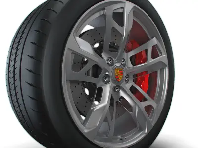 Porcsche Taycan Sport wheel 3D model