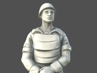  Factory Worker Statue 