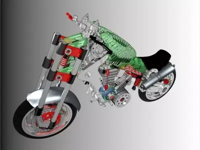 Prototipo Chassis Motorcycle Free 3D model