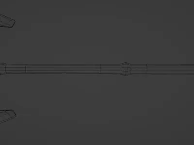 Battle axe 3D model 2