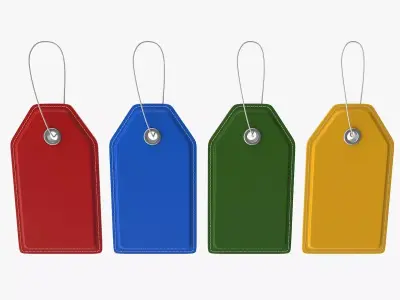 Price Tag Low-poly 3D model