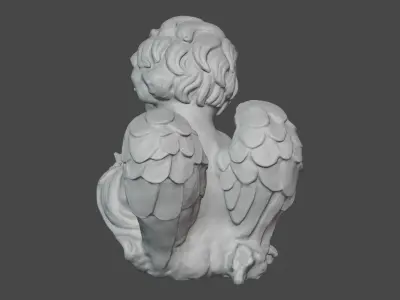 Baby anglel cherubic figurine  3D print model
