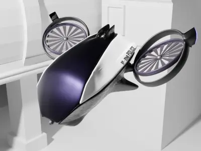 Cyberpunk Police Drone 3D model