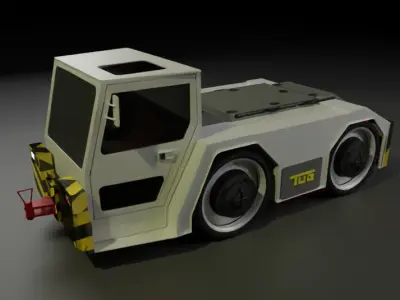 Aircraft Tug Tractor 3D model