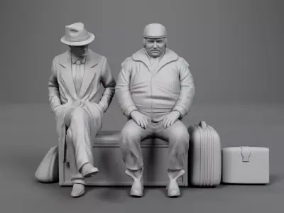 Planes Trains and Automobiles - Neil and Del 3D print model