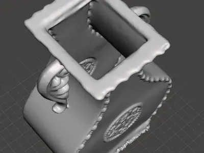 VINTAGE FLOWER VASE 3D model