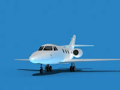 Dassault Falcon 10 V16 3D model