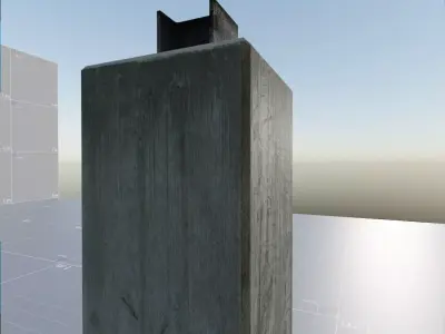 E10s Concrete-Pillar 01 3D model