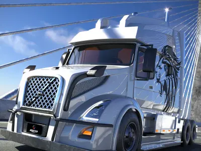 Volvo truck by PC 3D model