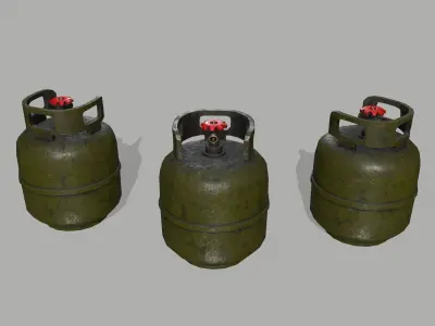 Oxygen Tank Low-poly 3D model purchase