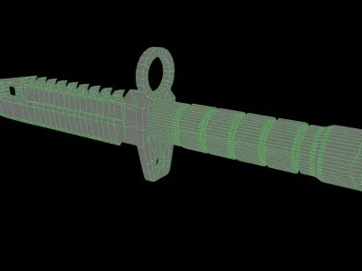 M9 Bayonett - Gameready Asset Low-poly 3D model