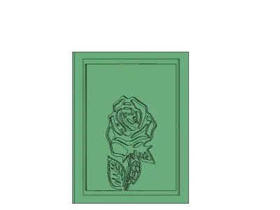 Rose Flower Mold 3D Printable Model for DIY Crafts 3D model