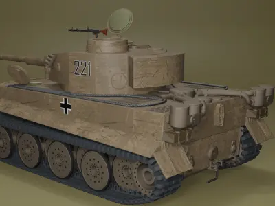 TIGER MK1 TANK 3D model