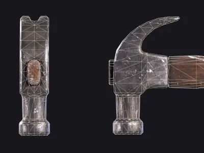 Hammer Low-poly 3D model