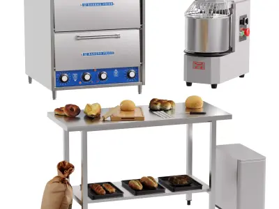 Bakery Set 1  Low-poly 3D model