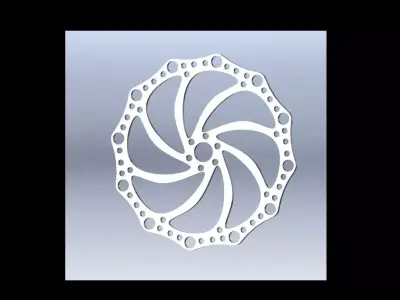 150mm BRAKE DISC CYCLE Free 3D model
