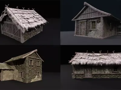 Realistic Medieval Houses Pack