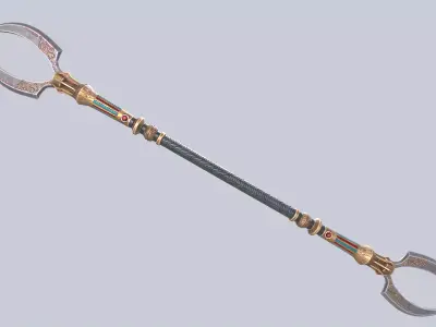 Anubis weapon Low-poly 3D model