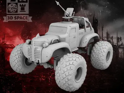 monster truck 3D print model purchase