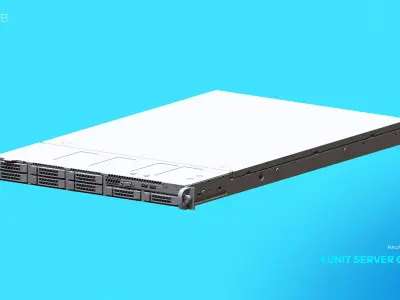 1 Unit Server Chassis 3D model