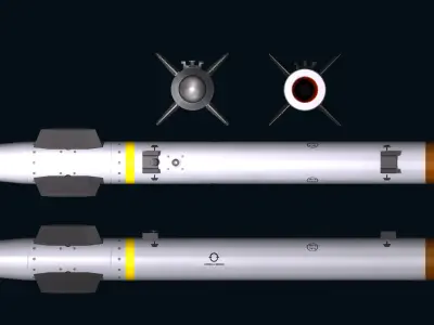 Hard Kill Anti-Missile System 3D model