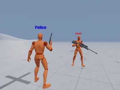Kit With 40 Lowpoly Weapons Low-poly 3D model