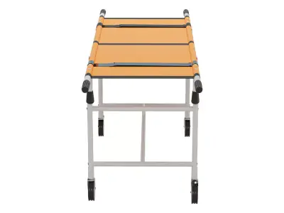 Hospital Ambulance Stretcher Trolley 3D model