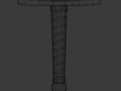Medieval sword 3D model 5