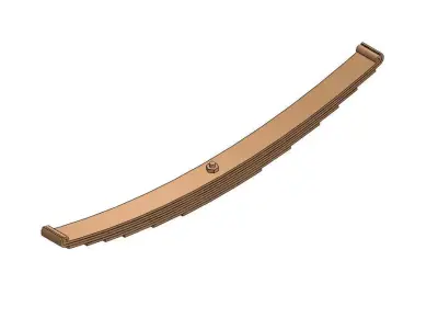 Rear Leaf Suspension  Free 3D model