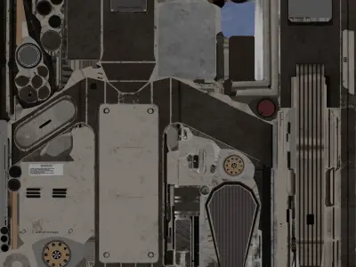 Sci fi Machine Free 3D model