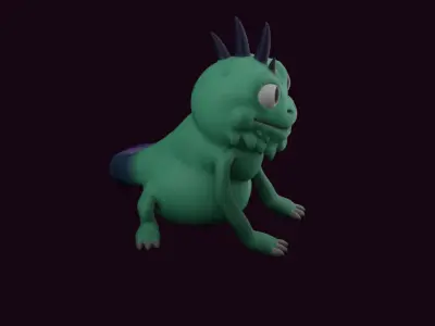 iguane Free low-poly 3D model