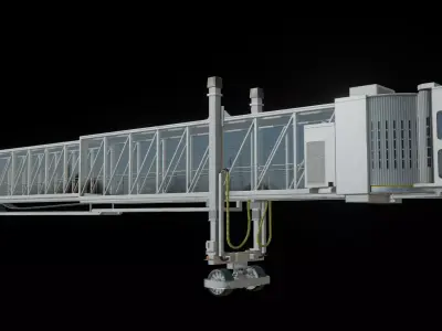Jetway for MSFS Xplane and flight simulator Low-poly 3D model