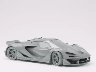 McLaren W1 2025 Supercar 3D print model