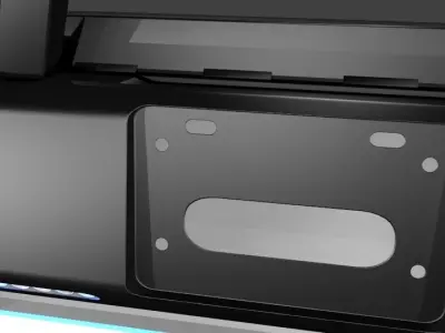 Bumper Front  Of Rustic Road Vehicle Low-poly 3D model