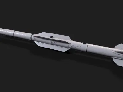 aam5 air to air missile Low-poly 3D model