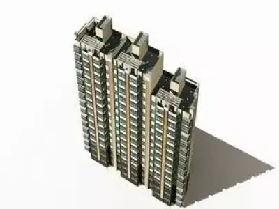 High-Rise Residential 3D model 4