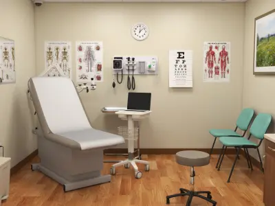 Clinic Exam Room 3D model