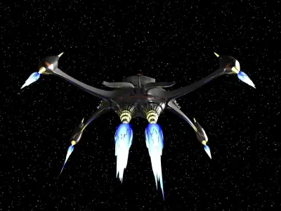3D model of space ship 3D model