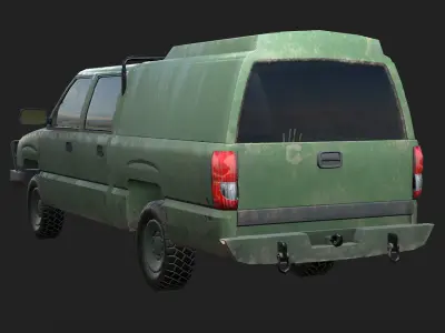 Chevrolet Silverado Low-poly 3D model