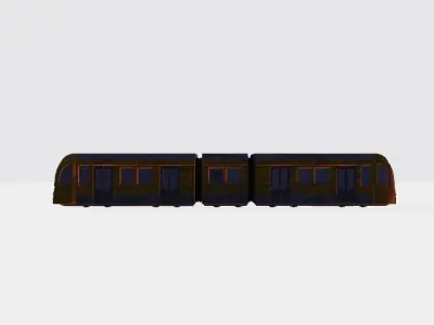 Apocalyptic Tram 1372 3D model