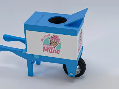 Carrito de Helados de Guatemala 3D model